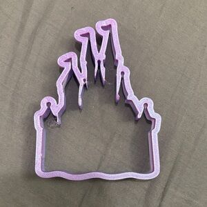 Purple Cinderella’s Castle Cookie Cutter 4in